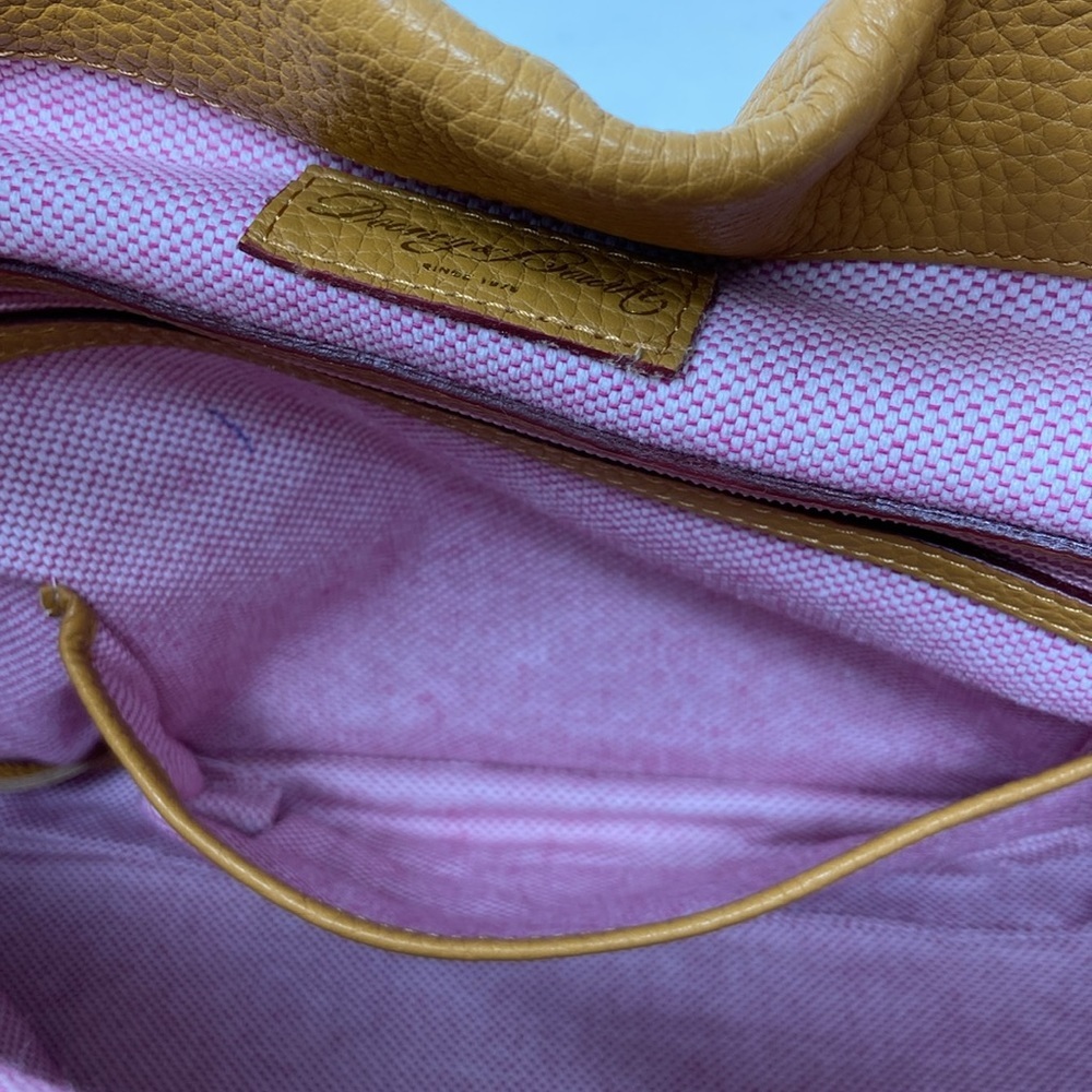 NWOT Dooney and Bourke Mustard Leather Hobo Bag with Coin Purse & Dust Bag - Picture 6 of 10